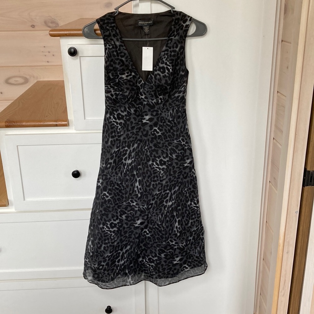 Banana republic factory animal print dress